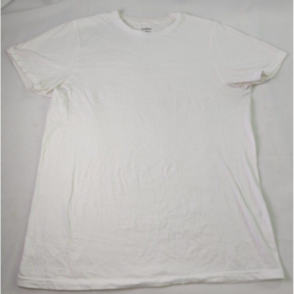 Goodfellow & Co Mens White Short‎ Sleeve Crew Neck 100% Cotton Basic Tee Size M